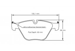 Plaquettes de freins Avant PAGID RSL29 pour BMW 1M E82