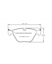 Plaquettes de freins Avant PAGID RSL29 pour BMW 1M E82