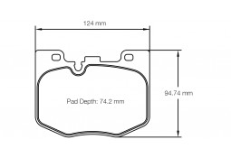 Plaquettes de freins Avant PAGID RSL29 pour BMW M340i G20 G21 / M440i G22 G23