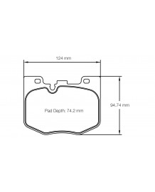 Plaquettes de freins Avant PAGID RSL29 pour BMW M340i G20 G21 / M440i G22 G23