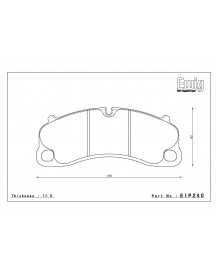 Plaquettes de freins Avant ENDLESS MX72 pour PORSCHE 992 GT3 RS / GT3