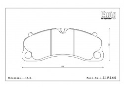 Plaquettes de freins Avant ENDLESS ME20 pour PORSCHE 992 GT3 RS / GT3