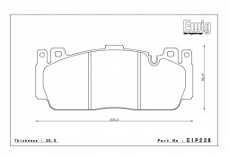 Plaquettes de freins Avant ENDLESS MX87 pour BMW M2 COMPETITION F87N