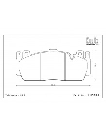 Plaquettes de freins Avant ENDLESS MX87 pour BMW M2 COMPETITION F87N