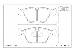 Plaquettes de freins Avant ENDLESS ME20 pour BMW M3 E46