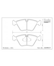 Plaquettes de freins Avant ENDLESS ME20 pour BMW M3 E46