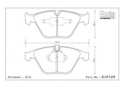 Plaquettes de freins Avant ENDLESS MX87 pour BMW M3 E92 E93 E90 (2007-2013)