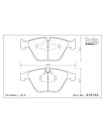 Plaquettes de freins Avant ENDLESS MX87 pour BMW M3 E92 E93 E90 (2007-2013)