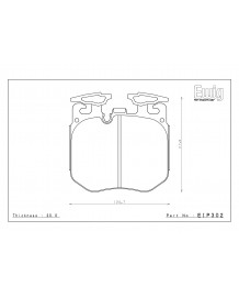 Plaquettes de freins Avant ENDLESS MX72 pour BMW M240i G42 (2019+)