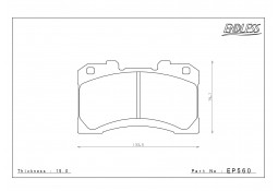 Plaquettes de freins Avant ENDLESS ME20 pour TOYOTA YARIS GR (2020+)(Jantes OEM 17")