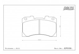 Plaquettes de freins Avant ENDLESS ME20 pour TOYOTA YARIS GR (2020+)(Jantes OEM 18")