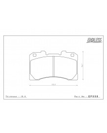 Plaquettes de freins Avant ENDLESS ME20 pour TOYOTA YARIS GR (2020+)(Jantes OEM 18")