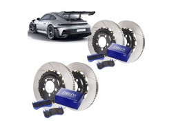 Kit Disques / Plaquettes de freins GIRODISC/ENDLESS pour PORSCHE 992 GT3 RS / GT3 (Origine Acier)