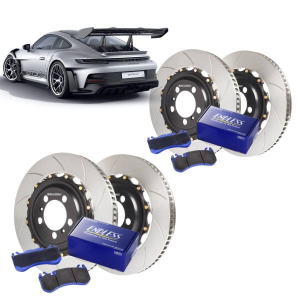 Kit Disques / Plaquettes de freins GIRODISC/ENDLESS pour PORSCHE 992 GT3 RS / GT3 (Origine Acier)