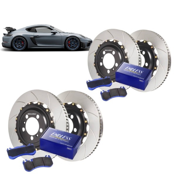 Kit Disques / Plaquettes de freins GIRODISC/ENDLESS pour PORSCHE 718 GT4 RS (Origine Acier)