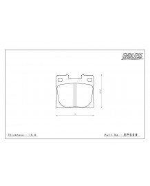 Plaquettes de freins Arrière ENDLESS A21 pour TOYOTA YARIS GR (2020+)